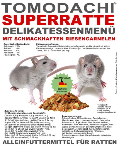 Rattenfutter mit garnelen - rattenfutter,